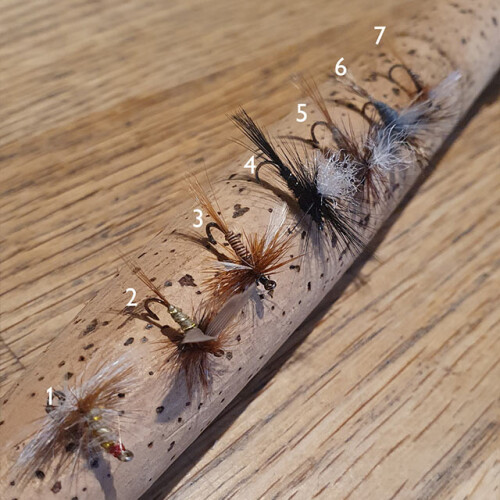 Array of fishing flies for all year round