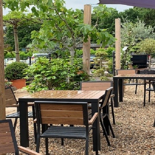 Longstock Park Farm Shop Cafe seating area