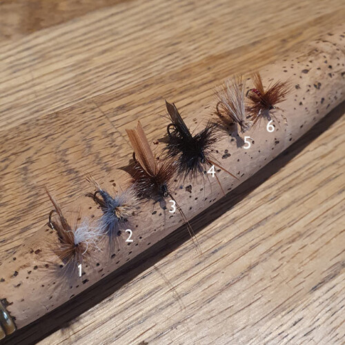 Collection of fishing flies for summer