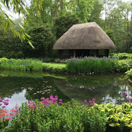 summerhouse in the water garden