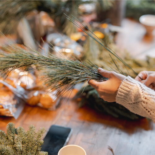 wreath making 